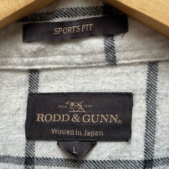 Rodd & Gunn Cotton Flannel Button Down Shirt Large - Picture 4 of 8